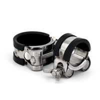 Colliers de serrage doublés de caoutchouc de 32mm avec serrage de collier de serrage de tuyau d'insertion pour envelopper les colliers en C de tuyau R