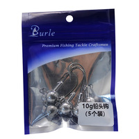 Hameçons en forme de boule en acier inoxydable avec têtes de jig lestées de 1g, 1.8g, 2.5g, 3.5g, 5g, 7g, 10g, 14g, 20g pour la pêche à la carpe, au poisson-chat et aux crevettes en rivière - Vente chaude