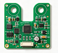 PCB multicouche HDI personnalisé pour équipement de scanner médical, carte de circuit FR4 à contrôle d'impédance, assemblage SMT RoHS