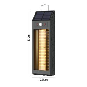 Lampe murale solaire extérieure à LED avec détecteur de mouvement pour jardin, maison, camping, éclairage 1,6W, matériau ABS - Product Image 3
