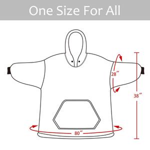 Manta con capucha de lana de franela Sherpa de gran tamaño para adultos Sudaderas de lana <span class=keywords><strong>Cora</strong></span> con capucha - Product Image 2