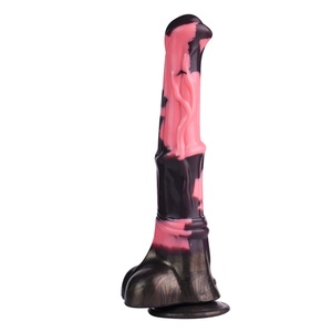 FAAK Big Animal Liquid Silicone <b>Dildo</b> Sexual Stimulation Horse Anal <b>Dildo</b> with Strong Suction Cup for Soft Sex Toy for Woman - Product Image 1