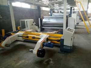 Wellpappenmaschine mit automatischem Papierrollenständer und Stapler - Product Image 2