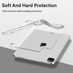 Tùy chỉnh 11-inch PU + pc11inch trường hợp ipad không khí 4/5 Pro11 cứng Acrylic bìa sau trong suốt Stylus chủ chuyển đổi từ tính - Product Image 4