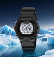 Montre de sport pour homme SKMEI, prix d'usine, design de créateur, affichage numérique, résistante à l'eau 5 bar, classique, vente en gros, bracelet en plastique personnalisé