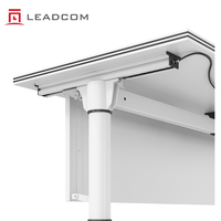 Table de formation LEADCOM LS-418 à plateau rabattable en aluminium, réglable et empilable, pour bureaux, salles de réunion et salles de formation, commande en gros