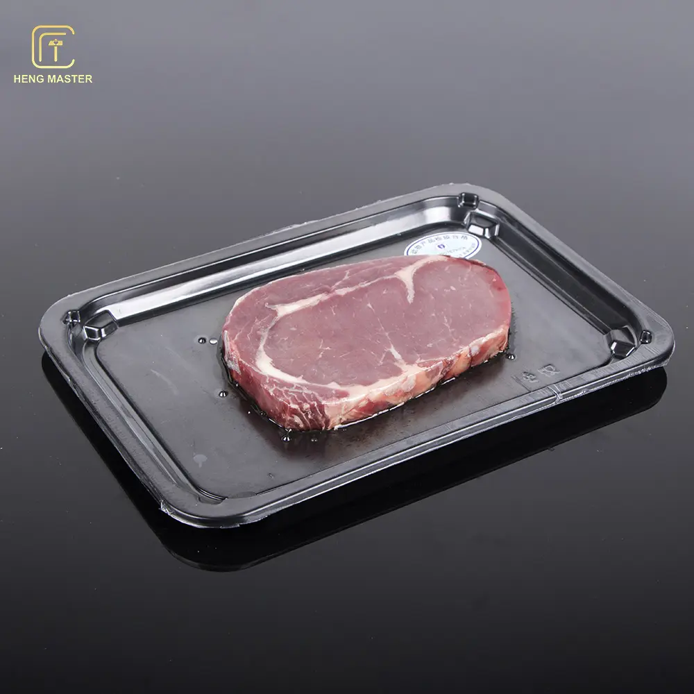 hengmaster High barrier customized meat Tray easy peel skin tray plastic food tray