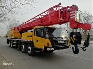 Grues d'occasion Sany/bon prix 50 tonnes 50 tonnes 50 T 50 tonnes STC500 STC550 STC750 grue de camion montée mobile hydraulique d'occasion à vendre - Product Image 5