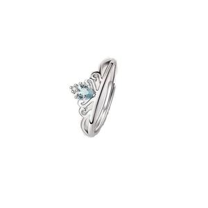 Ensembles de bagues de mariage pour couple en gros, tendance, personnalisées, ouvertes et ajustables, style couronne Roi Reine - Product Image 2