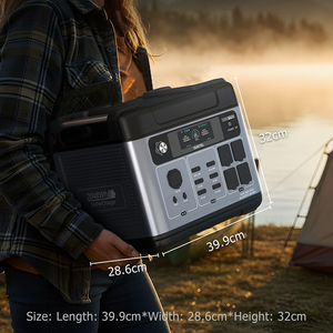 USA Warehouse 3200W 2048Wh <b>Portable</b> Power Station Solar <b>Generator</b> with Pure Sine Wave MPPT Controller <b>for</b> <b>Camping</b> Home & Car Use - Product Image 2