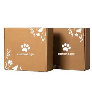 印刷ロゴ段ボールクラフトブラウンスモールビジネス出荷包装箱 - Product Image 1