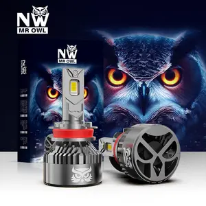 NAOフクロウNW自動車部品LEDカーヘッドライト220WLEDヘッドライトファン付きH4H7 H11 9005 9006 26400lmh4ledヘッドライト電球