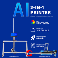Impresora de pared de inyección de tinta inteligente 5D Smart Ai Precio de máquina de impresión de pared UV