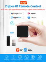 LEDEAST S06-ZB ZigBee Smart IR, kendali jarak jauh untuk pendingin udara TV DVD AC bekerja inframerah Universal