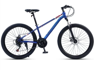 Vélo de montagne tout-terrain pour hommes et femmes, 21 vitesses, design étudiant, frein à disque, amortissement, fourche en acier, étanche, <span class=keywords><strong>26</strong></span> <span class=keywords><strong>pouces</strong></span> - Product Image 3