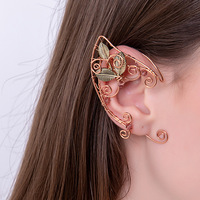Nouvelles Boucles d'Oreilles Fantaisie Elfes Fées Faits Main Style Tendance Manchette Clip-On Halloween Oreilles d'Elfe