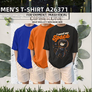 Camiseta de algodón extragrande para hombre, cuello redondo, estampada, informal, de manga corta, estilo urbano, camiseta informal estampada para hombre - Product Image 2
