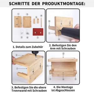 <span class=keywords><strong>Porte</strong></span>-papier hygiénique en bambou <span class=keywords><strong>sans</strong></span> perçage avec étagère pour salle de bain, toilette, <span class=keywords><strong>porte</strong></span>-<span class=keywords><strong>rouleau</strong></span> de toilette multifonctionnel - Product Image 5