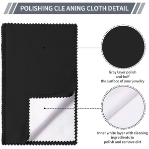 Paños de Pulido de Joyería de Cuatro Capas 7*10 con Logotipo Personalizable OEM, Paño de Pulido de Joyería Duradero de Alta Calidad para Oro y Plata - Product Image 2