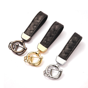 Porte-clés de voiture en peau d'agneau, boucle en métal, accessoire pour clés de voiture, cadeau pour hommes - Product Image 1