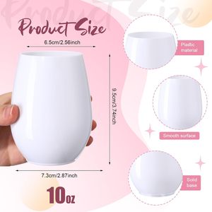 Premium <b>Disposable</b> PET <b>Champagne</b> <b>Flutes</b> Plastic Wine Glasses White Customizable Colors With Wedding Party Event Supply - Product Image 5
