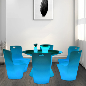 Canapé lumineux LED de jardin, mobilier d'extérieur, 16 clous RGB, <span class=keywords><strong>lampe</strong></span> de table - Product Image 4