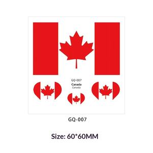 Bandera Nacional Personalizada de Estados Unidos, Canadá y México, Tatuaje de Bandera, Impermeable, Resistente al Sudor, Impresión a Cuatro Colores, Fútbol, 3x5 pies - Product Image 1