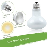 Lampe chauffante UVA pour reptiles, ampoule de bain de soleil, émetteur de chaleur infrarouge en céramique jour/nuit, pour dragon barbu, lézard léopard, tortue