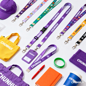 Custom Eco-friendly Polyester Lanyard ID Card Holder Retractable Strap Custom Printed Pantone Colors Custom Logo Promotional Use