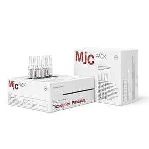 Boîte d'emballage magnétique pour flacon de peptides, forme rectangulaire, rigide, pour boîte de peptides, flacon unique de 3 ml - Product Image 1