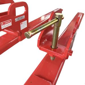 Penjepit Pallet Langsung dari Pabrik, kapasitas 3000lb, Aksesoris Euro untuk Skid Steer, Wheel <span class=keywords><strong>Loader</strong></span>, Bucket Traktor, Mini Excavator - Product Image 2