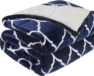 Nhà Sản Xuất Chuyên Nghiệp Tùy Chỉnh In Flannel Lông Cừu Ném Chăn Hai Lớp <span class=keywords><strong>Micro</strong></span> Sang Trọng Sherpa Lông Cừu Chăn - Product Image 1