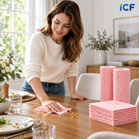 Rouleau de nettoyage de cuisine en tissu non tissé à séchage rapide, lingettes sèches réutilisables pour ustensiles de cuisine et nettoyage de restaurants