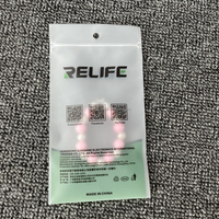 Sac à fermeture éclair givré personnalisé en CPE avec trou de suspension pour outils de réparation de téléphones, câbles, petites pièces électroniques, emballage de vente au détail pour supermarchés