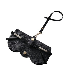 Étui à lunettes en cuir de forme irrégulière, housse de protection portable pour lunettes de soleil et lunettes de vue - Product Image 2
