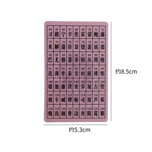 Cartes magiques avec nom de famille 8,5x5,3 cm en plastique, jeu interactif parent-enfant pour deviner l'âge - Product Image 1