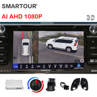 Système de vue panoramique Smartour Bird Eye View DIY 4K UHD DVR 1080P 3D 360 Caméra de recul de voiture pour Toyota Prado Land Cruiser Series