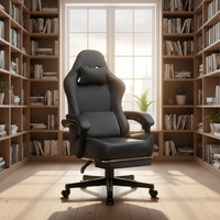 Chaise de bureau moderne ANJI QILIAN, tissu de haute qualité, chaise ergonomique pour joueurs, hauteur réglable, vérin à gaz 3 positions, inclinable
