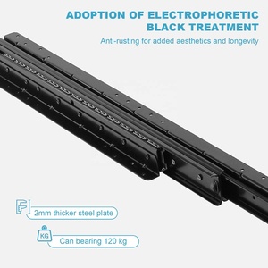 Mở Rộng Đầy Đủ Bóng Mang Ngăn Kéo Trượt Cầu Thang Ẩn Cơ Sở Tủ Theo Dõi Cầu Thang Dưới Nhiệm Vụ Nặng Nề Cho Tủ Im Lặng Ngăn Kéo - Product Image 2