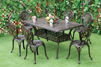 Ensembles de table et de chaises de patio extérieur Meubles en fonte d'aluminium pour le jardin Style durable