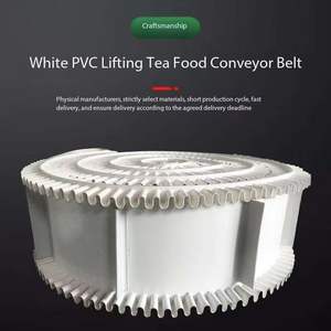 Üretim tesisi perakende çiftlik ayarlanabilir hız çift taraflı zamanlama kemeri yeni PVC naylon oluklu yanak konveyör bant - Product Image 2