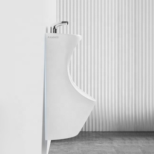 KHÁCH <span class=keywords><strong>S</strong></span>ẠN công cộng phòng tắm gốm treo tường nơi để tiểu WC cho nam giới nơi để tiểu với chậu rửa bồn rửa tự động cảm biến tap - Product Image 4