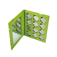 Boîte cadeau auto-montable en carton rigide pliable, matériaux recyclés, emballage de luxe pour palette de fards à paupières, lamination mate