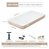 Matelas Gonflable 3 Places Pliable, Lit Gonflable 3 Places, Canapé-Lit Gonflable Pliable