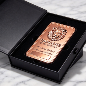 Coin Collectors 1 Kg .999 Fine <b>Copper</b> Bullion Bar Custom Pattern Collectible Decoration <b>Gift</b> Souvenir Display - Product Image 5