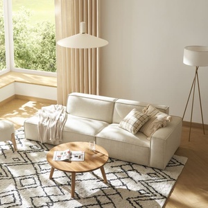 Customized Modern U-Shape <b>Fabric</b> Sectional Couch for Living Room Reclining Corner <b>Sofa</b>-for Warehouses - Product Image 2