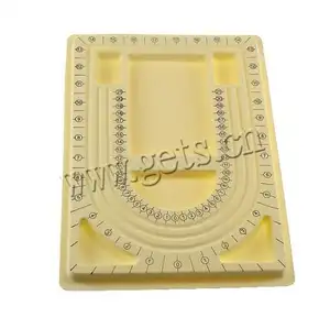 wholesale fashion Bead Design Board Plastic Rectangle jewelry making tools yellow 330x250x20mm 662409