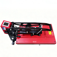 Presse à Chaud Verticale Électrique Manuelle 60x40cm avec Base Coulissante pour Transfert Thermique sur T-shirts et Étiquettes – Nouveauté