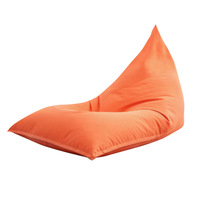 Fauteuil de plage triangulaire d'extérieur en tissu, design créatif et tendance, simple et confortable, imperméable et anti-UV, une place, amovible