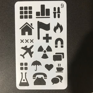 24 pezzi modello di <span class=keywords><strong>disegno</strong></span> stencil con numero di <span class=keywords><strong>lettera</strong></span> stencil con lettere e numeri fai da te con custodia per Notebook - Product Image 3